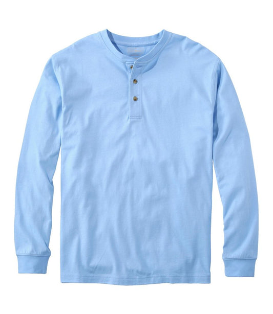 Men's Carefree Unshrinkable Tee, Traditional Fit, Long-Sleeve Henley | L.L.Bean Recommended