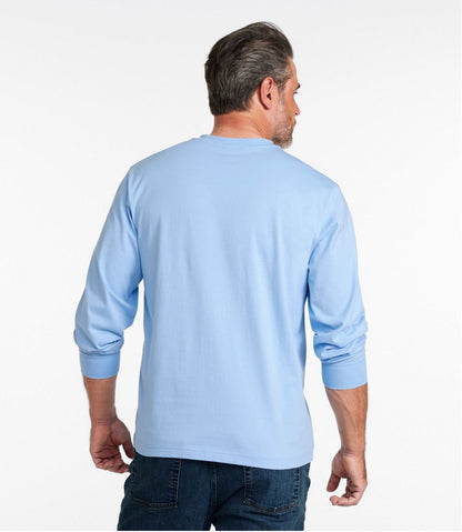 Men's Carefree Unshrinkable Tee, Traditional Fit, Long-Sleeve Henley | L.L.Bean Recommended