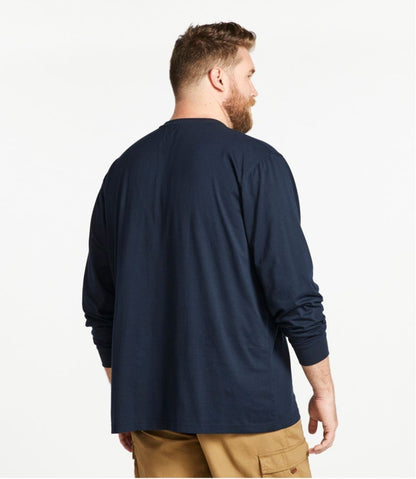 Men's Carefree Unshrinkable Tee, Traditional Fit, Long-Sleeve Henley | L.L.Bean Recommended