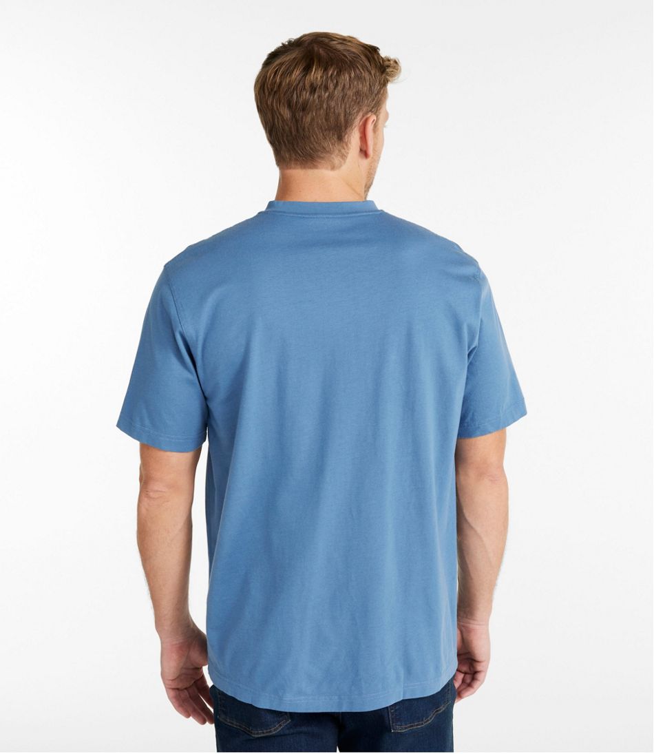 Men's Carefree Unshrinkable Tee, Traditional Fit, Henley | L.L.Bean Essential