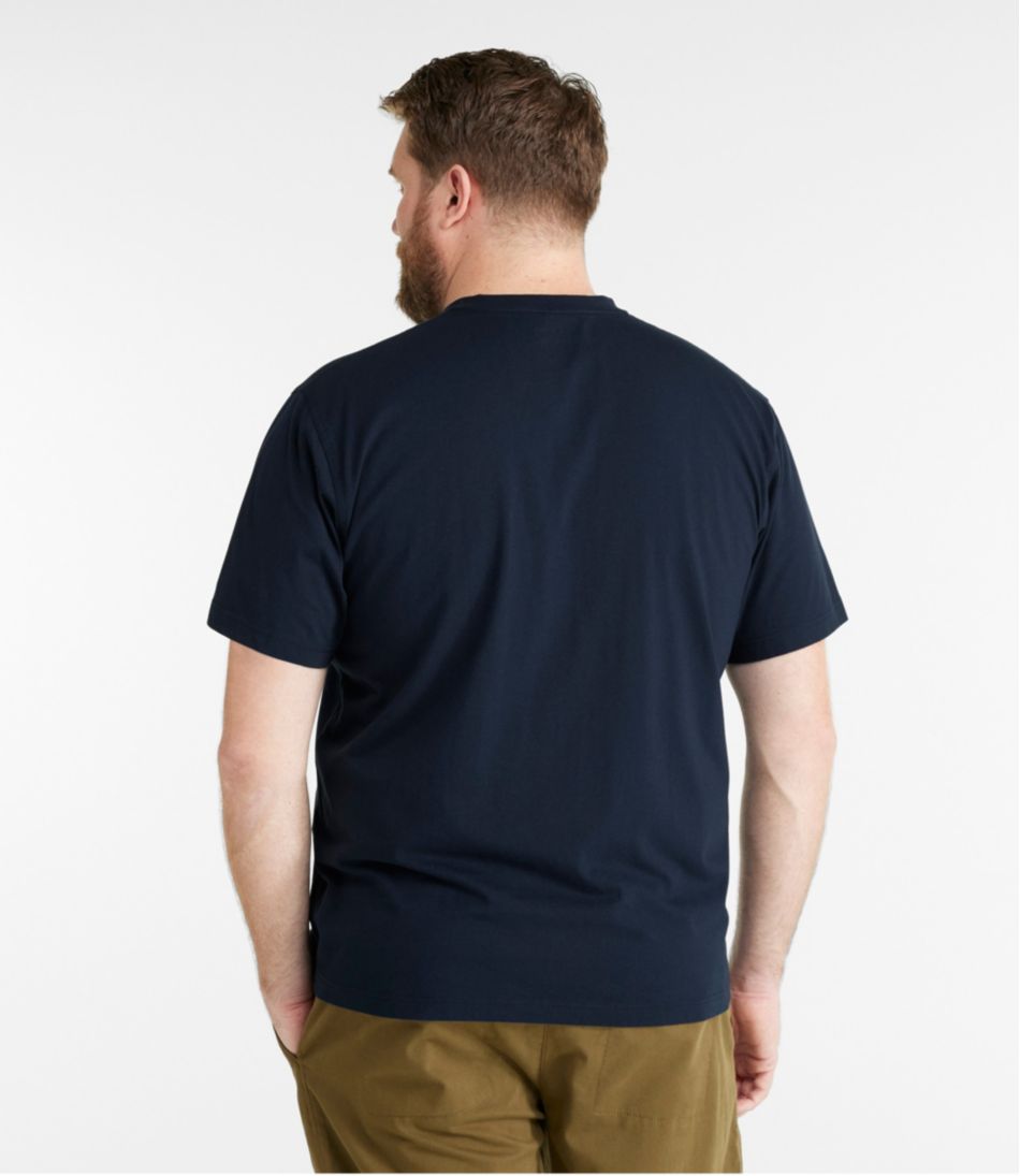 Men's Carefree Unshrinkable Tee, Traditional Fit, Henley | L.L.Bean Essential