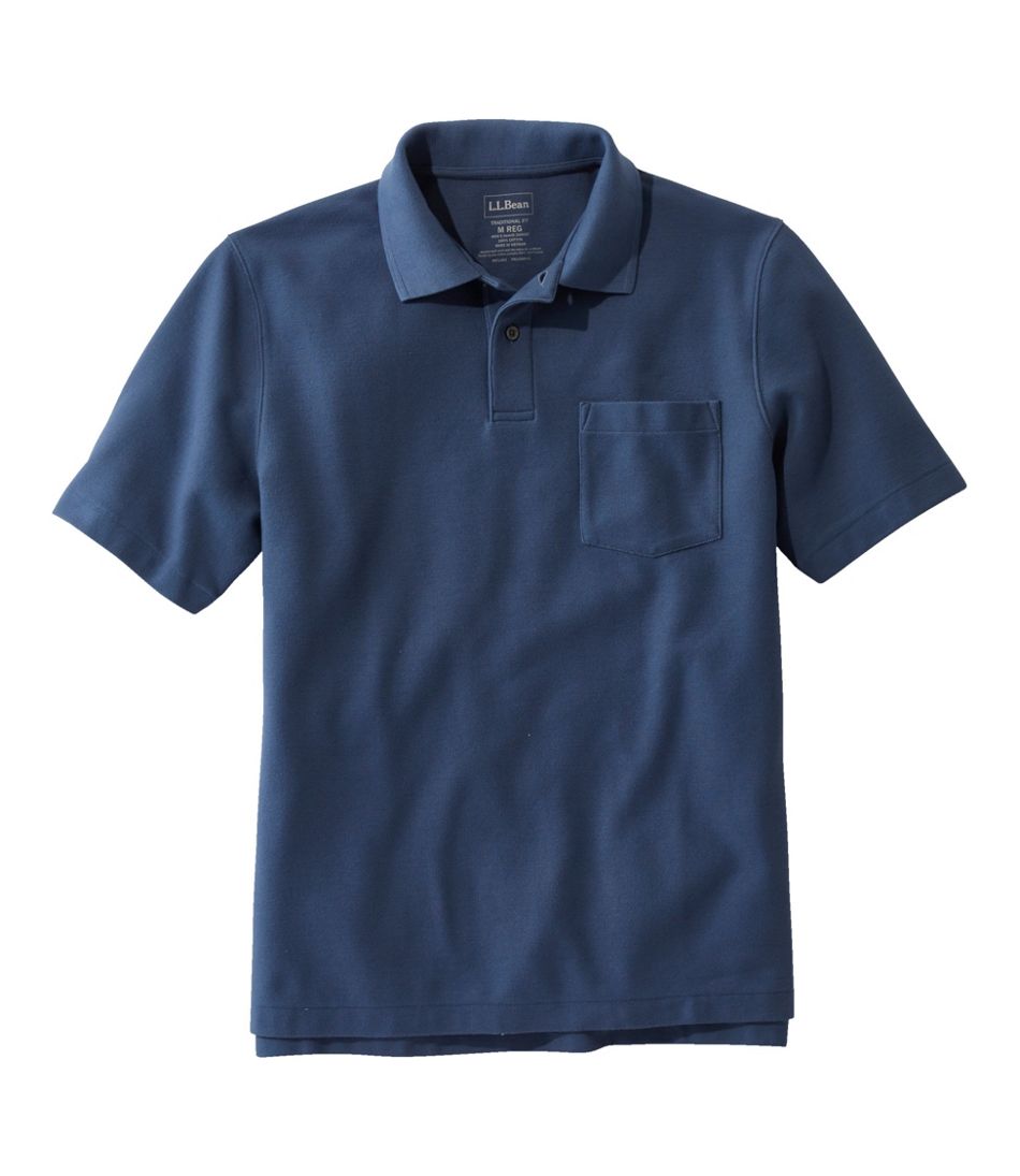 Men's Premium Double L® Polo, Hemmed Short-Sleeve with Pocket | L.L.Bean Everyday