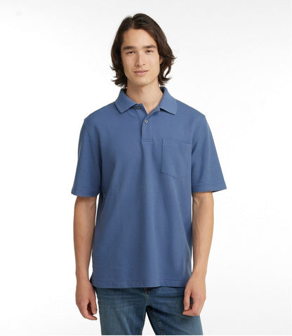 Men's Premium Double L® Polo, Hemmed Short-Sleeve with Pocket | L.L.Bean Everyday
