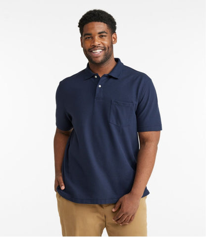 Men's Premium Double L® Polo, Hemmed Short-Sleeve with Pocket | L.L.Bean Everyday