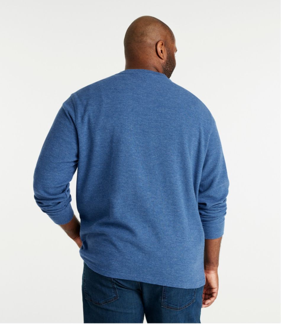 Men's Unshrinkable Mini-Waffle Henley, Long-Sleeve Traditional Fit | L.L.Bean Value