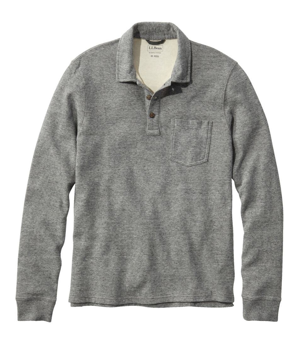 Men's Washed Cotton Double-Knit Polo, Long-Sleeve | L.L.Bean Latest