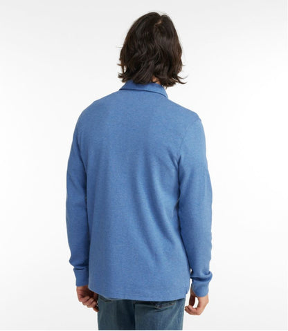 Men's Washed Cotton Double-Knit Polo, Long-Sleeve | L.L.Bean Latest