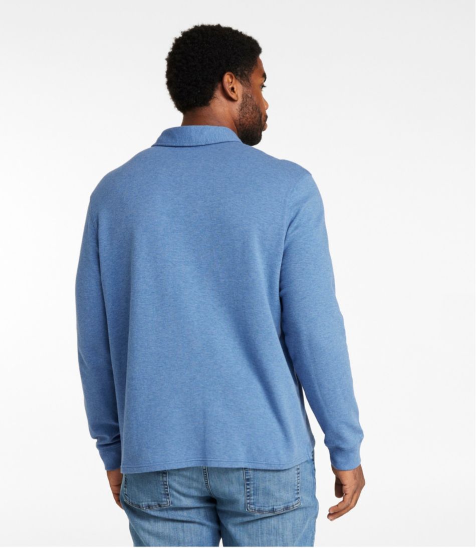 Men's Washed Cotton Double-Knit Polo, Long-Sleeve | L.L.Bean Latest