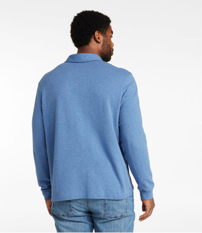 Men's Washed Cotton Double-Knit Polo, Long-Sleeve | L.L.Bean Latest