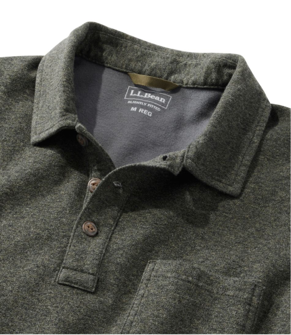 Men's Washed Cotton Double-Knit Polo, Long-Sleeve | L.L.Bean Latest