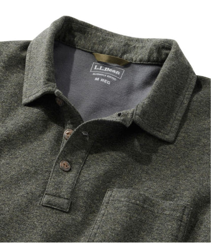 Men's Washed Cotton Double-Knit Polo, Long-Sleeve | L.L.Bean Latest