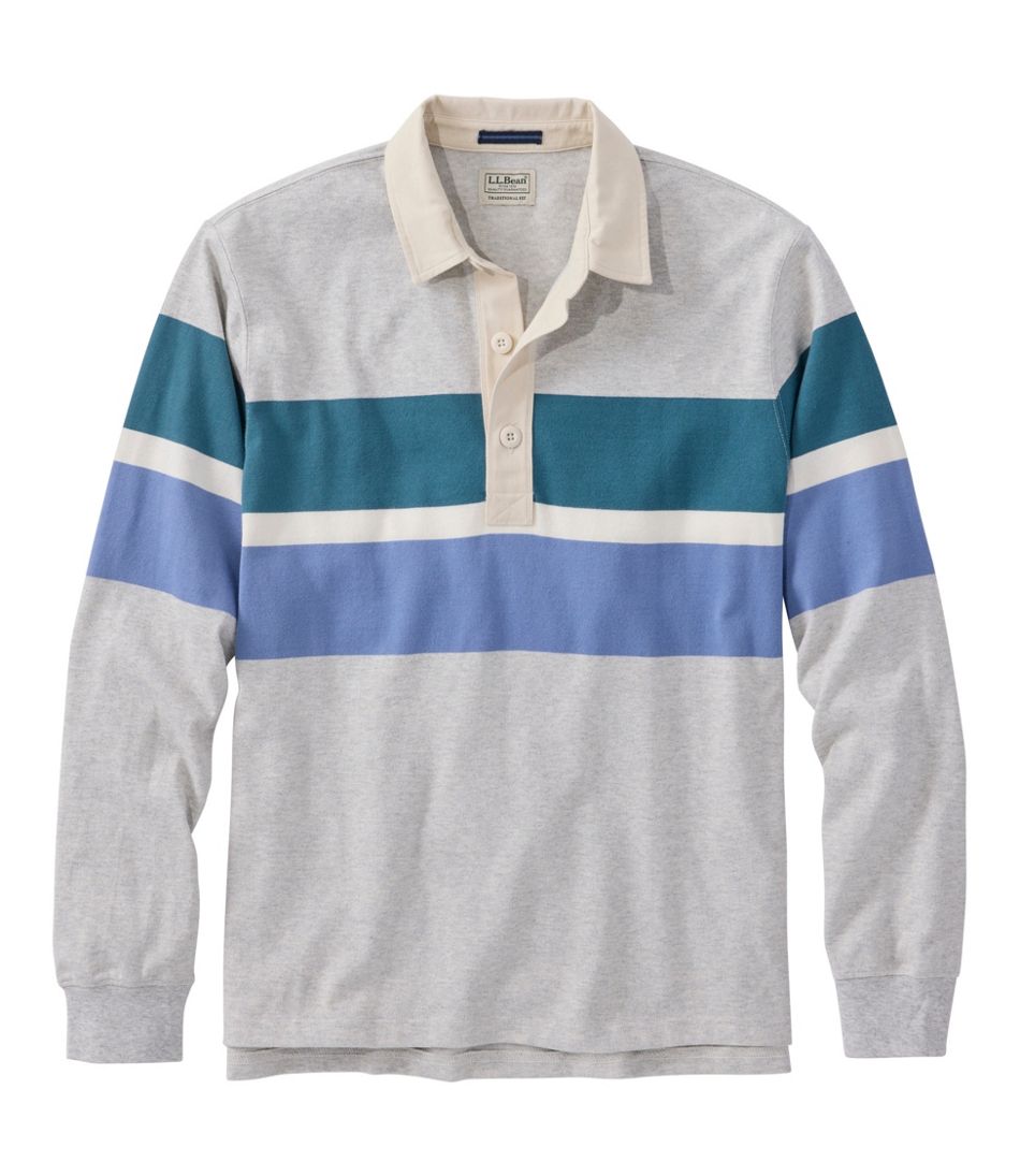 Men's Bean's Vintage Soft Rugby, Chest Stripe | L.L.Bean Trending