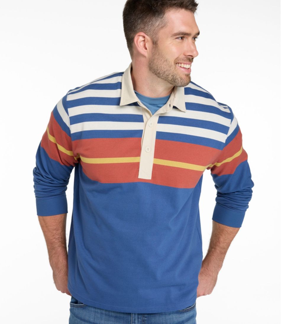 Men's Bean's Vintage Soft Rugby, Chest Stripe | L.L.Bean Trending