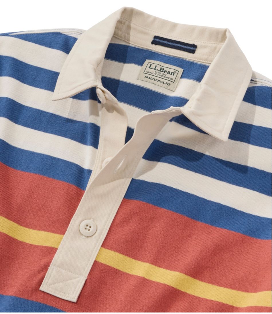 Men's Bean's Vintage Soft Rugby, Chest Stripe | L.L.Bean Trending