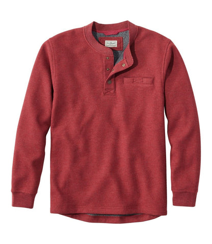 Men's Katahdin Iron Works® Bonded Waffle Fleece Henley | L.L.Bean Signature