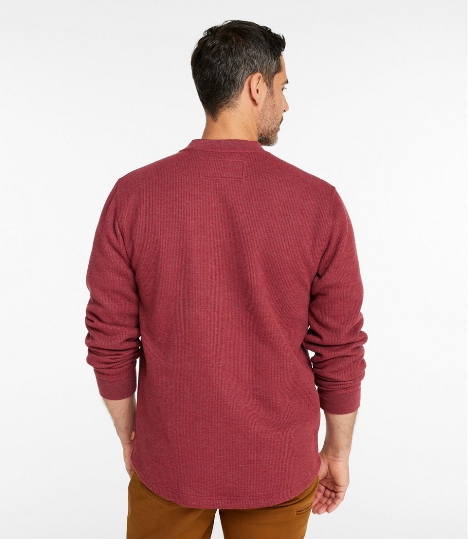 Men's Katahdin Iron Works® Bonded Waffle Fleece Henley | L.L.Bean Signature