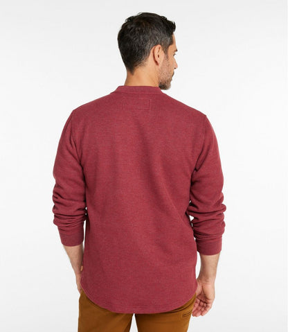 Men's Katahdin Iron Works® Bonded Waffle Fleece Henley | L.L.Bean Signature