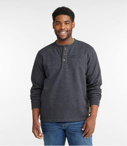 Men's Katahdin Iron Works® Bonded Waffle Fleece Henley | L.L.Bean Signature