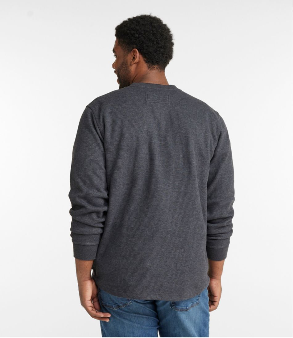 Men's Katahdin Iron Works® Bonded Waffle Fleece Henley | L.L.Bean Signature