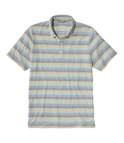 Men's Comfort Stretch Performance® Pima Polo, Short-Sleeve, Stripe | L.L.Bean Everyday