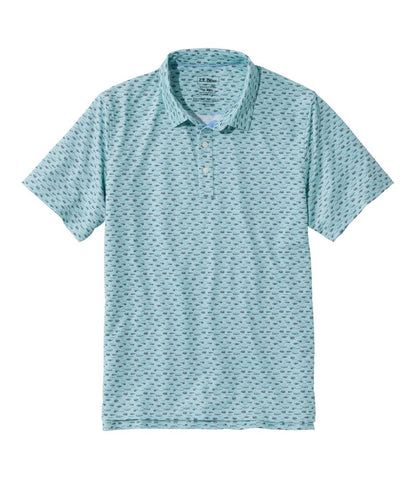 Men's Comfort Stretch Performance® Party Polo, Slightly Fitted, Short-Sleeve, Print | L.L.Bean Great Value