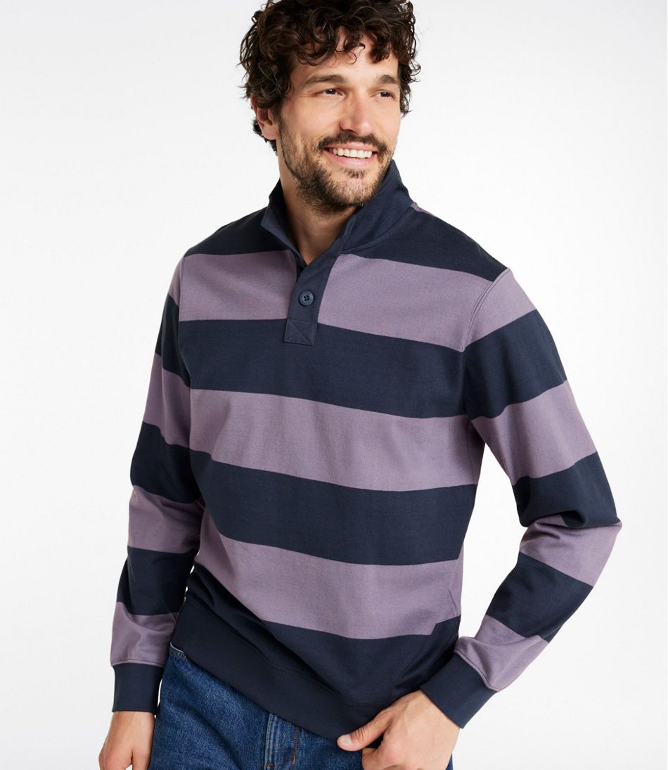 Men's Bean's Vintage Soft Rugby, Mockneck, Stripe | L.L.Bean Latest