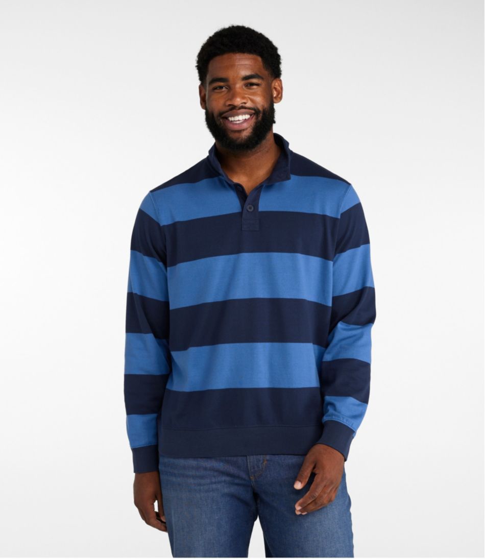Men's Bean's Vintage Soft Rugby, Mockneck, Stripe | L.L.Bean Latest