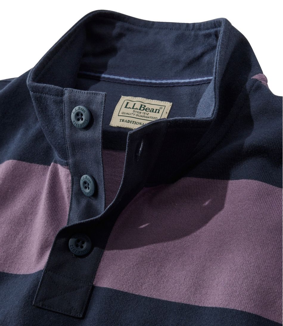 Men's Bean's Vintage Soft Rugby, Mockneck, Stripe | L.L.Bean Latest