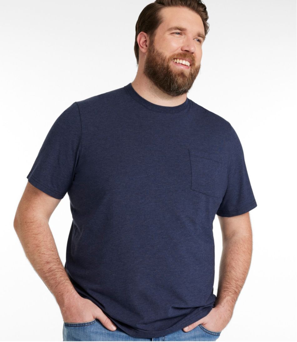 Men's Comfort Stretch Performance® Pima Pocket Tee, Short-Sleeve | L.L.Bean Featured