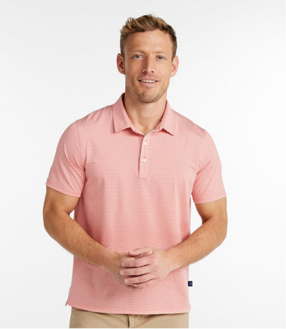 Men's Comfort Stretch Performance® Party Polo, Slightly Fitted, Short-Sleeve, Stripe | L.L.Bean Featured
