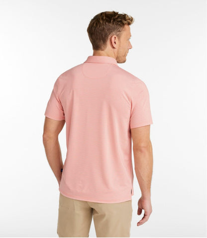 Men's Comfort Stretch Performance® Party Polo, Slightly Fitted, Short-Sleeve, Stripe | L.L.Bean Featured