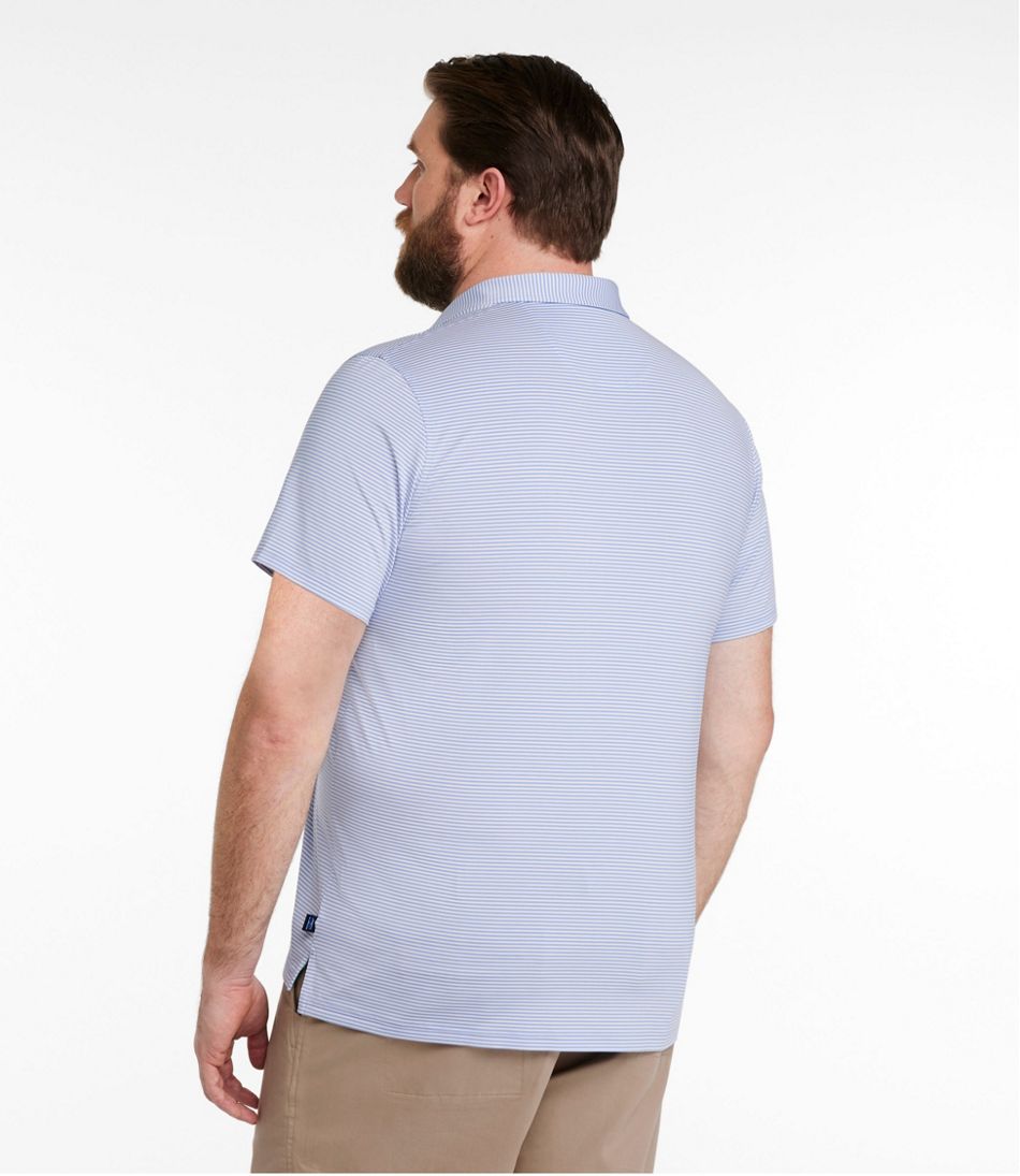 Men's Comfort Stretch Performance® Party Polo, Slightly Fitted, Short-Sleeve, Stripe | L.L.Bean Featured