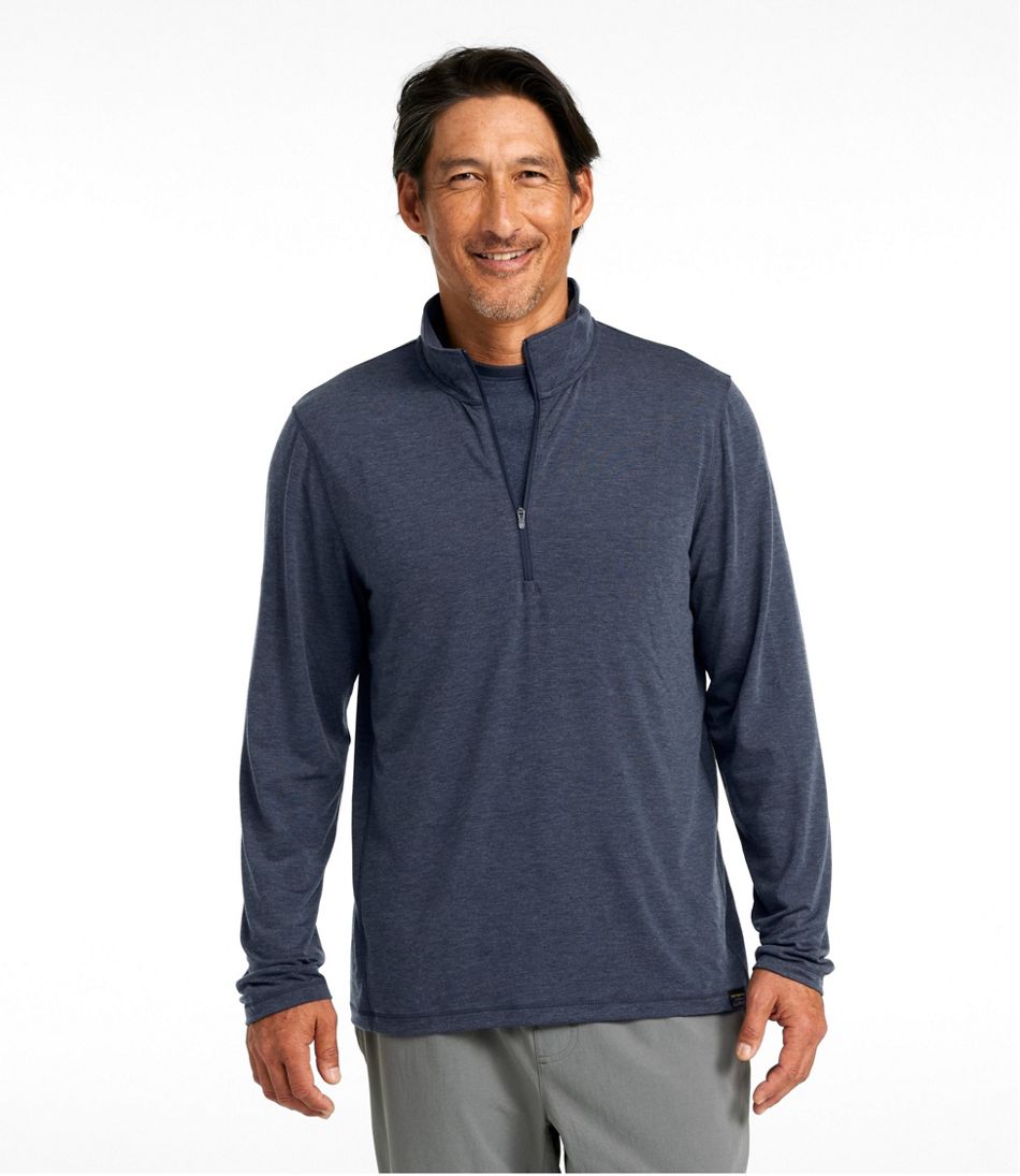 Men's Everyday SunSmart® Tee, Long-Sleeve Quarter-Zip | L.L.Bean Popular