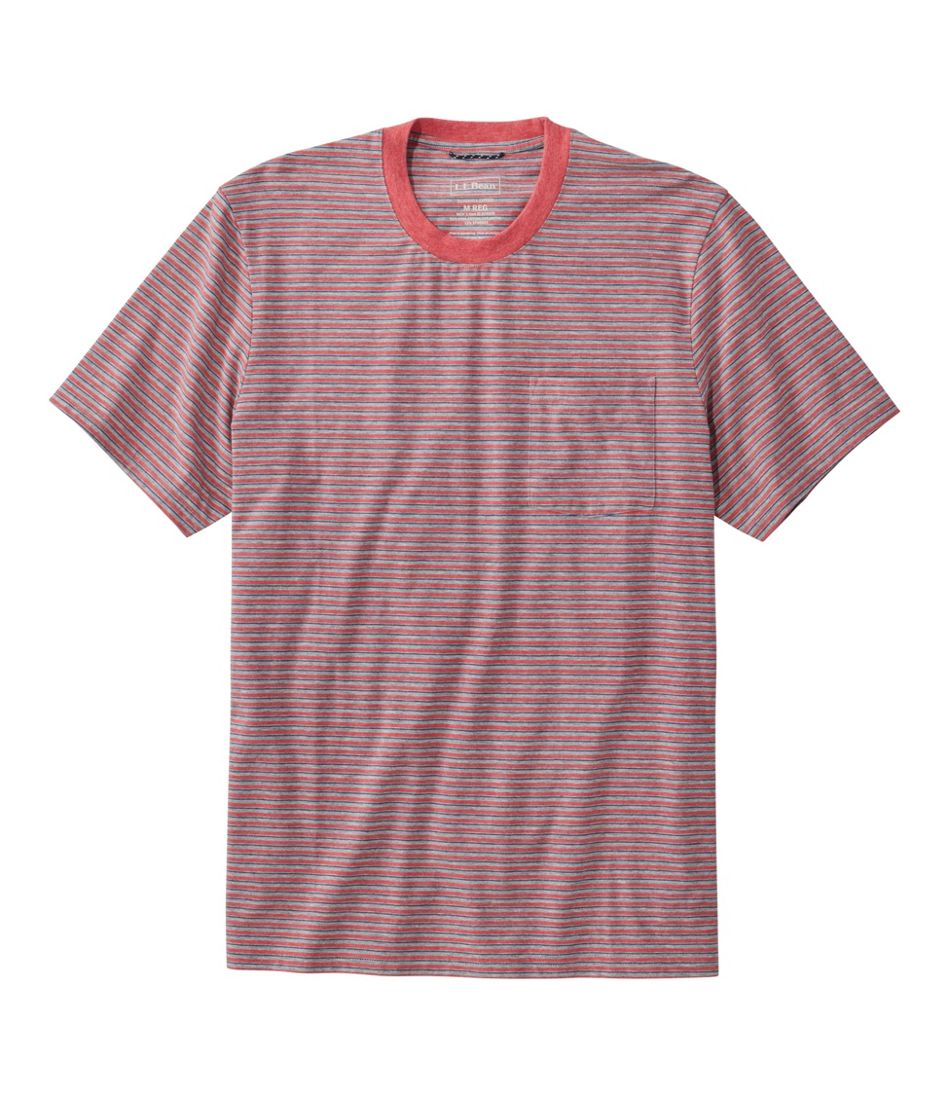 Men's Comfort Stretch Performance® Pima Pocket Tee, Short-Sleeve, Stripe | L.L.Bean Trending