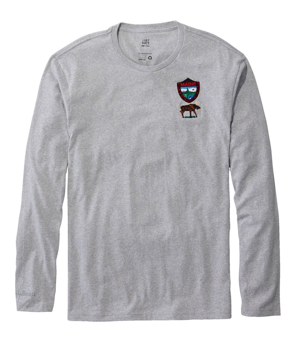 Men's MIF&W Tee, Long-Sleeve Moose | L.L.Bean Great Value