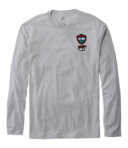 Men's MIF&W Tee, Long-Sleeve Moose | L.L.Bean Great Value