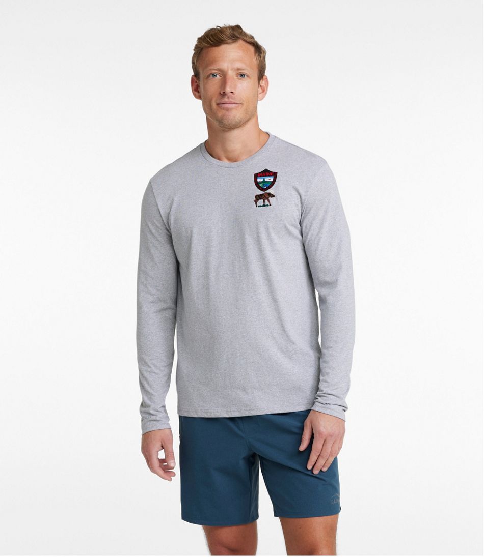 Men's MIF&W Tee, Long-Sleeve Moose | L.L.Bean Great Value