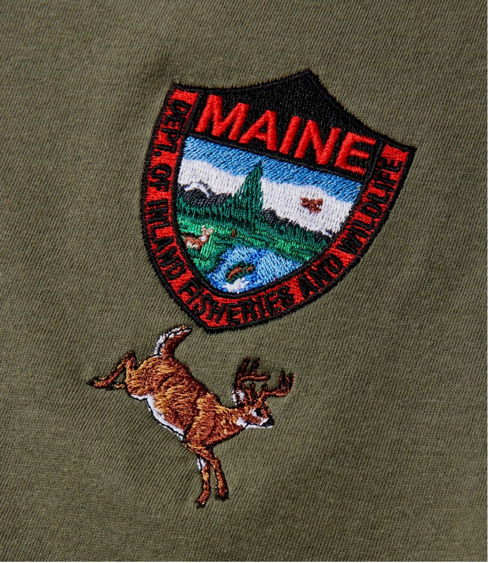 Men's Maine Inland Fisheries and Wildlife Tee, White-Tailed Deer | L.L.Bean Signature