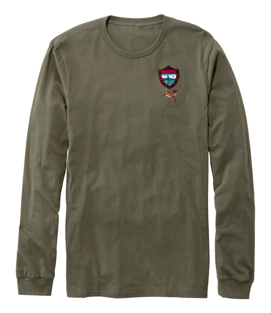Men's MIF&W Tee, Long-Sleeve White-Tailed Deer | L.L.Bean Essential