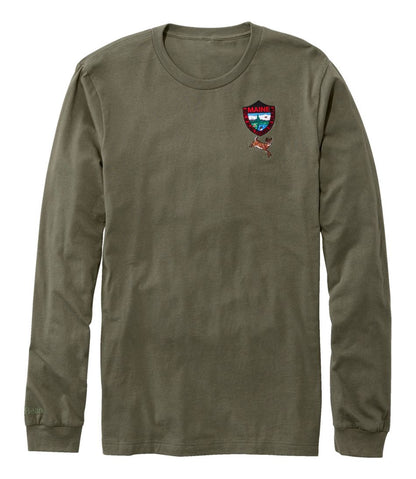 Men's MIF&W Tee, Long-Sleeve White-Tailed Deer | L.L.Bean Essential