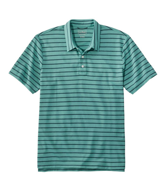 Men's Comfort Stretch Performance® Polo, Short-Sleeve, Slightly Fitted, Stripe | L.L.Bean Everyday