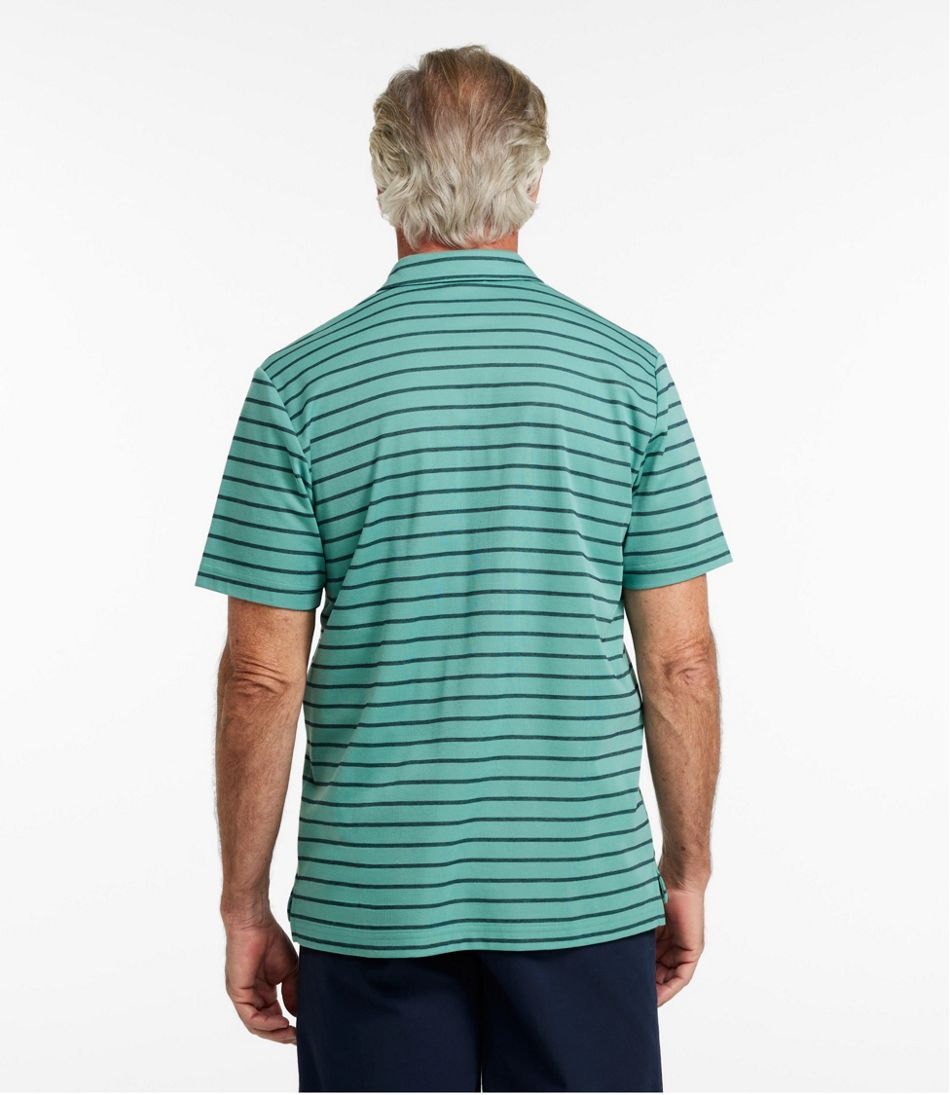 Men's Comfort Stretch Performance® Polo, Short-Sleeve, Slightly Fitted, Stripe | L.L.Bean Everyday