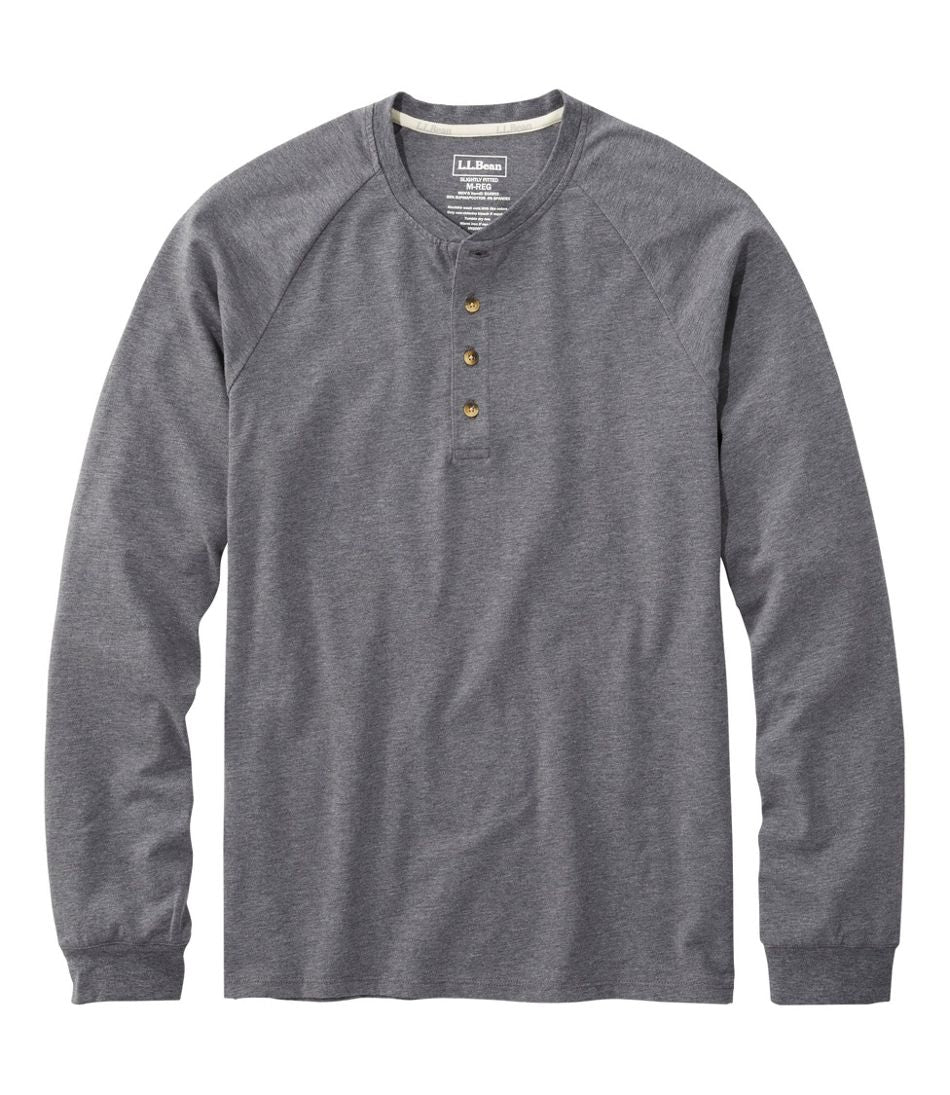 Men's Comfort Stretch Pima Tee Shirt, Long-Sleeve Henley | L.L.Bean Latest