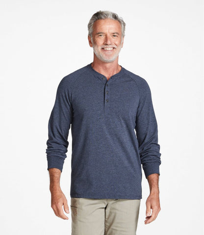 Men's Comfort Stretch Pima Tee Shirt, Long-Sleeve Henley | L.L.Bean Latest