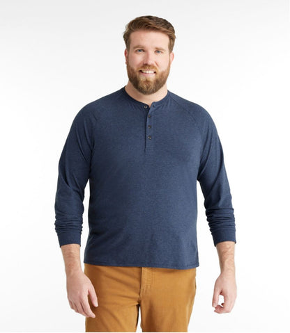 Men's Comfort Stretch Pima Tee Shirt, Long-Sleeve Henley | L.L.Bean Latest