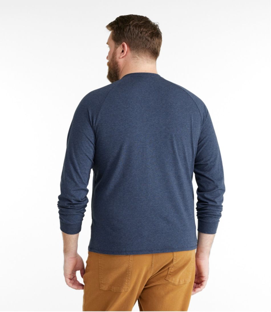 Men's Comfort Stretch Pima Tee Shirt, Long-Sleeve Henley | L.L.Bean Latest
