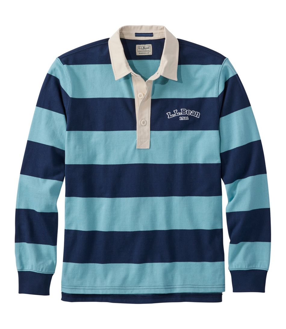 Men's Bean's Vintage Soft Rugby, Stripe Embroidered | L.L.Bean Featured