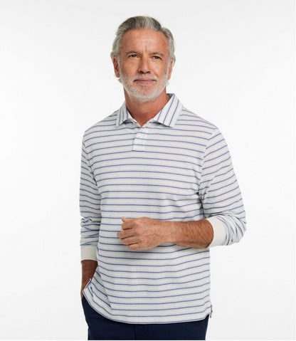 Men's Comfort Stretch Performance® Polo, Long-Sleeve, Stripe | L.L.Bean Trending