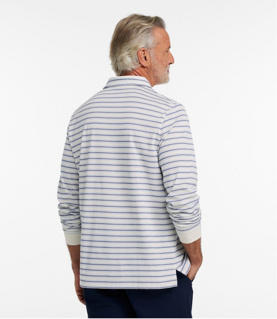 Men's Comfort Stretch Performance® Polo, Long-Sleeve, Stripe | L.L.Bean Trending