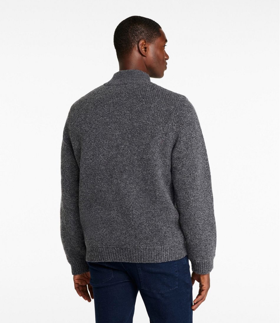 Men's L.L.Bean Classic Ragg Wool Sweater, Full-Zip Flannel-Lined | L.L.Bean Recommended